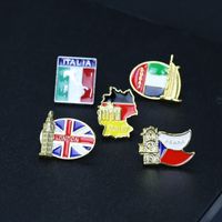 Retro Foreign Trade Tourism Souvenir Brooch Badge Collar Pin main image 3