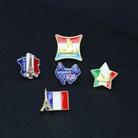 Retro Foreign Trade Tourism Souvenir Brooch Badge Collar Pin main image 4