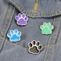 Cute Cat Paw Brooch Small Footprint Badge Drip Oil Collar Pin main image 1