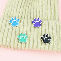 Cute Cat Paw Brooch Small Footprint Badge Drip Oil Collar Pin main image 5