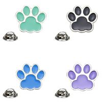 Cute Cat Paw Brooch Small Footprint Badge Drip Oil Collar Pin main image 6