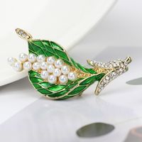 Fashion Color Wheat Corsage Collar Pin Retro Trend Ear Brooch main image 4