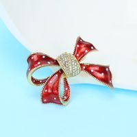 Crystal Diamond Bow Brooch Shining Corsage Fashion Suit Pin Coat Brooch main image 5