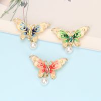 Fashion Colorful Rhinestone Butterfly Brooch Insect Corsage Dress Collar Pin main image 2