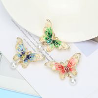 Fashion Colorful Rhinestone Butterfly Brooch Insect Corsage Dress Collar Pin main image 4