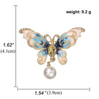 Fashion Colorful Rhinestone Butterfly Brooch Insect Corsage Dress Collar Pin main image 6