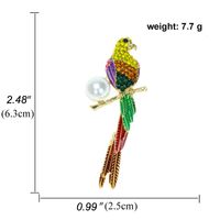 Diamond Color Corsage Smart Bird Brooch Female Brooch Pin main image 6