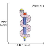 Nouveau Badge De Broche D&#39;huile Dégoulinant De Crayon De Serpent Mignon Créatif main image 6