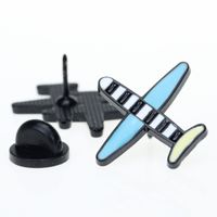 Fashion Airplane Stripe Oil Drop Brooch Fashion Corsage Badge main image 3