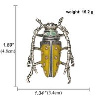 الكلاسيكية الحشرات بروش واقعية الحيوان الصدار بروش مجوهرات الأزياء main image 6