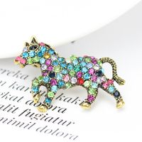 Fashion Retro Diamond Spotted Pony Brooch Animal Exquisite Jewelry main image 4