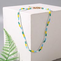 Bohemian Hand-woven Contrast Color Glass Miyuki Beads Necklace main image 3