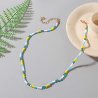 Bohemian Hand-woven Contrast Color Glass Miyuki Beads Necklace main image 4
