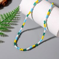 Bohemian Hand-woven Contrast Color Glass Miyuki Beads Necklace main image 5