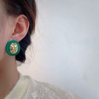 Korean Pleated Design Earrings Geometric Circle Earrings New Metal Earrings main image 3