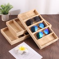 Bamboo Wood Glasses Tray Glasses Storage Rack Display Rack main image 2