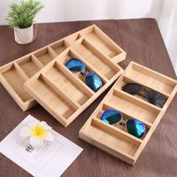 Bamboo Wood Glasses Tray Glasses Storage Rack Display Rack main image 3