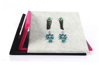 Flanelle Boucle D&#39;oreille Présentoir Bijoux Support Boucles D&#39;oreilles Bague Collier Support main image 6