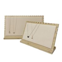 Bamboo Wood Jewelry Rack Large Necklace Bracelet Display Jewelry Display Hanger main image 2
