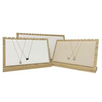Bamboo Wood Jewelry Rack Large Necklace Bracelet Display Jewelry Display Hanger main image 5