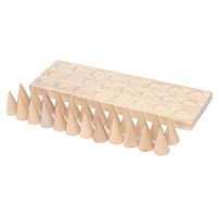 Solid Wood Cone Jewelry Holder Ring Storage Display Board Window Display Ornaments main image 5