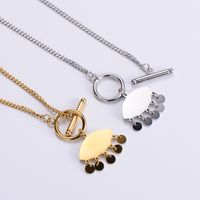 Stainless Steel Jewelry Wholesale New Ladies Clavicle Chain Evil Eye Necklace main image 5