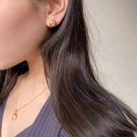 Niedliche Marienkäfer Halskette Armband Ohrringe Sand Vergoldet Hetian Jade Halskette Käfer Anhänger main image 5