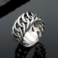 Fashion Vintage Silver Rings Multi-eyes Braided Alloy Rings main image 4