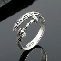 Fashion Vintage Silver Rings Multi-eyes Braided Alloy Rings main image 6