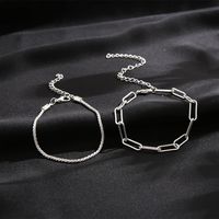 New Creative Simple Jewelry Sparkling Alloy Bracelets 2-piece Set main image 3