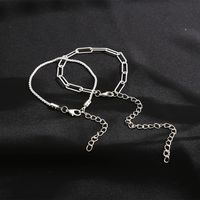 New Creative Simple Jewelry Sparkling Alloy Bracelets 2-piece Set main image 5