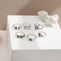 Creative Simple Ring Snake Face Mask Butterfly Tai Chi Ring 6-piece Set main image 4