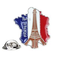 Retro Foreign Trade Tourism Souvenir Brooch Badge Collar Pin sku image 5