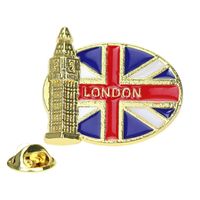 Retro Foreign Trade Tourism Souvenir Brooch Badge Collar Pin sku image 9