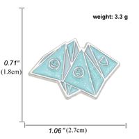 Südost-nordwest Origami-kragennadel Emaille-abzeichen-brosche Für Kinder sku image 2