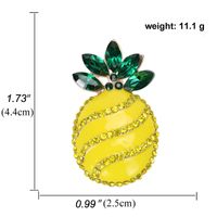 Creative Fashion Fruit Brooch Summer Fresh Oil Drop Pineapple Corsage sku image 1