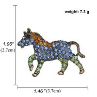 Fashion Retro Diamond Spotted Pony Brooch Animal Exquisite Jewelry sku image 2