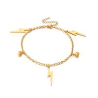 Fashion Geometric 304 Stainless Steel No Inlaid 18K Gold Plated Women'S Anklet sku image 3