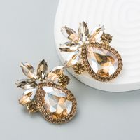 Fashion Geometric Diamond Alloy Artificial Gemstones Earrings sku image 4