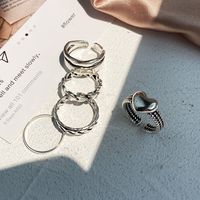Vintage Style Heart Alloy Plating No Inlaid Women's sku image 8