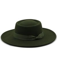 Dome Bow 8.5cm Big Brim Hat Autumn And Winter Wool Top Hat Jazz Hat sku image 15