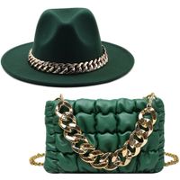 British  European And American Big Brimmed Hat Chain Big Brimmed Felt Hat sku image 14