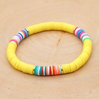 Bohemian Contrast Color Soft Ceramic Elastic Rope Bracelet sku image 5