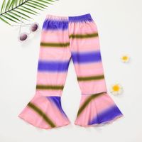Cross-border European And American Girls Tie-dye Pullover Suit Sexy Girls Long-sleeved Top + Flared Pants Two-piece Set main image 5