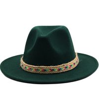 Nuevo Sombrero De Jazz De Lana, Sombrero De Copa De Moda De Ala Grande, Sombrero De Caballero Británico main image 2