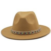 New Woolen Jazz Hat Big Brim Fashion Top Hat British Gentleman Hat main image 3
