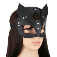 Creative Leather Prey Fox Ear Mask Eye Mask Christmas Party Dance Mask main image 4