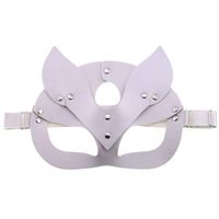 Creative Leather Prey Fox Ear Mask Eye Mask Christmas Party Dance Mask sku image 3