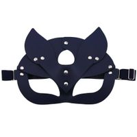 Creative Leather Prey Fox Ear Mask Eye Mask Christmas Party Dance Mask sku image 7