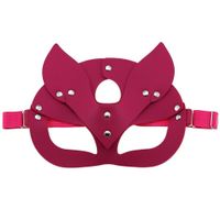 Creative Leather Prey Fox Ear Mask Eye Mask Christmas Party Dance Mask sku image 8